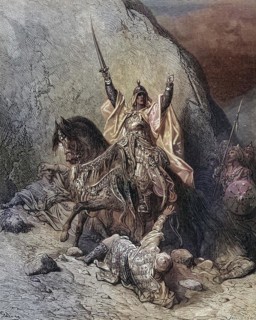 Saladin Salah ed Din Yusuf Sultan during the Second Crusade, Historical, digitally restored