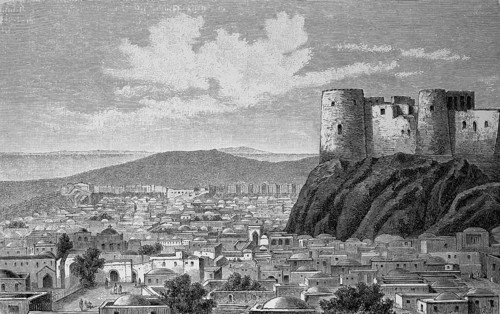 City and citadel of Herat, a city in western Afghanistan in the valley of the Hari Rud, in 1880,