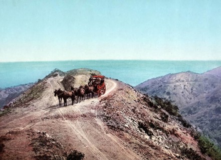 Farnsworth's Loop, Santa Catalina Island, California, United States of America, USA, digitally