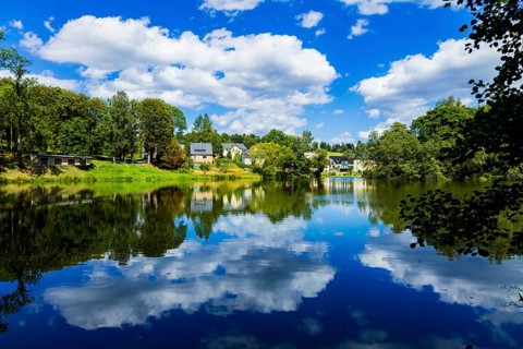 Hofteich or Schönfelder Teich, it was used to supply water for the Freiberg mining industry,
