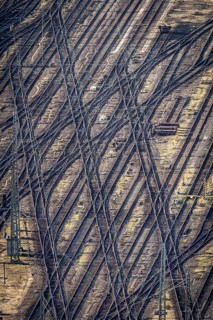 Track system and track apron with points, symbolic photo, Frankfurt am Main main station, Hesse,
