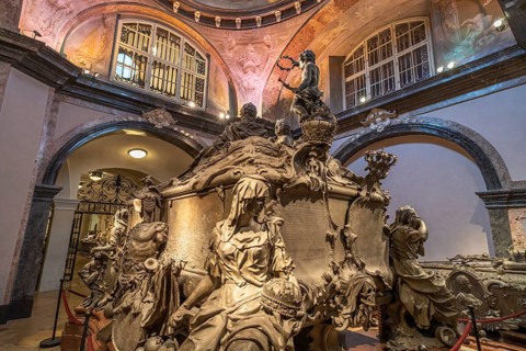 Maria Theresa Crypt in the Capuchin Crypt in Vienna, Austria, Europe