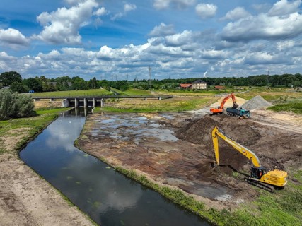 Dortmund / Castrop-Rauxel, North Rhine-Westphalia, Germany, renaturalisation of the Emscher, flood