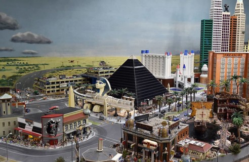 Las Vegas at Miniatur Wunderland Hamburg, Germany, Europe