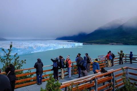El Calafate, Patagonia, Argentina, Perito Moreno Glacier in Los Glaciares National Park. The Perito