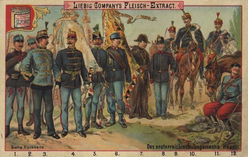 Picture series The Austro-Hungarian Army, Liebig picture, digitally restored reproduction of a