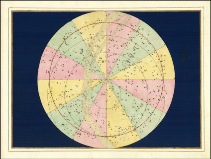Astronomy. The celestial atlas, the Uranometria, Ptolemaic constellations, by Johann Bayer (1572 -