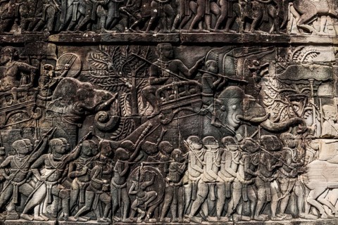 Bayon Temple, Angkor Wat, Angkor, UNESCO World Heritage Site, Siem Reap, Cambodia, Indochina,