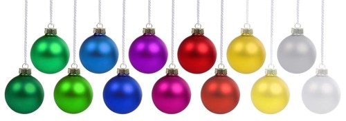 Christmas baubles hanging jewellery baubles decoration freestanding isolated in Stuttgart, Germany,
