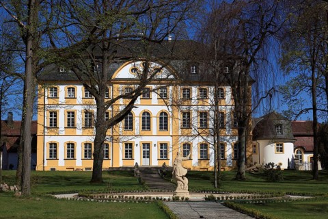 The Jägersburg, former Schönborn hunting lodge, a baroque hunting lodge of the Bamberg