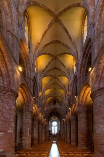 12th century St Magnus Cathedral, oldest cathedral in Scotland and most northerly cathedral in the