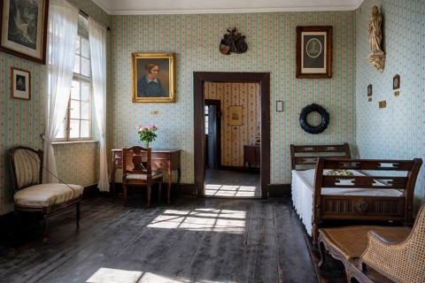 Death chamber of the writer and composer Annette von Droste-Hülshoff (12 January 1797, 24 May