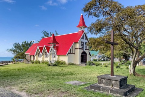 Excursion destination Photo motif for tourists Church of Notre-Dame Auxiliatrice de Cap Malheureux