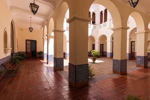 Salta colonial architecture and Central Plaza of 9 of July Plaza 9 De Julio in historic city center