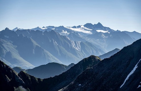 High mountains, Alpine panorama, Venediger Group, Hohe Tauern, Austria, Europe