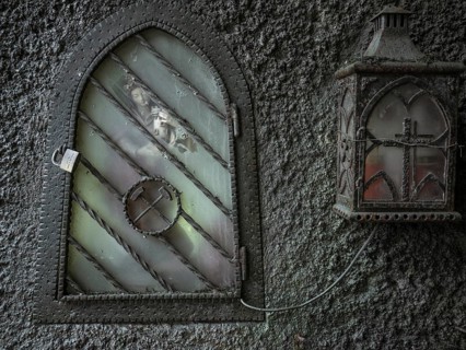 Saint Barbara niche, tunnel entrance in construction lot H41, Brenner Base Tunnel, Zenzendorf,