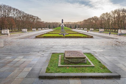 Treptow Park and Treptow Soviet Memorial in Berlin, Germany, Europe