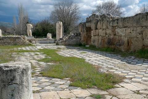 Ancient Baths of Hadrian, ancient archaeological site of Aphrodisias, Geyre, Karacasu, Aydin,