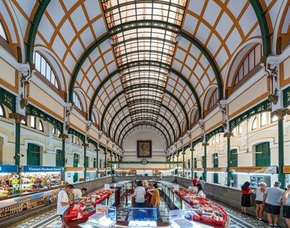 Interior of Central Post Office, Saigon, Ho Chi Minh City, Vietnam, Asia