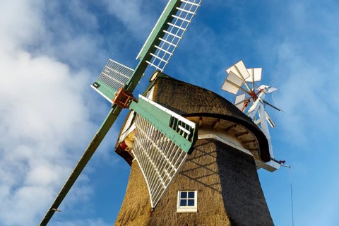 Dutch windmill Selden Rüst, Norderney, Lower Saxony, Germany, Europe