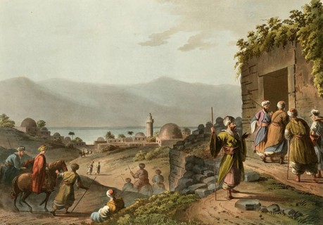 Historical Palestine, The village of Bethany and the Dead Sea, Historical, digitally restored