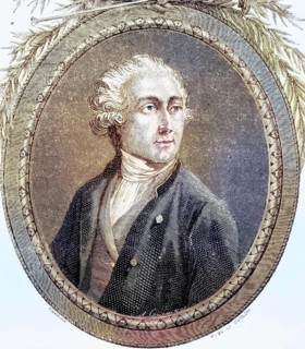Antoine Laurent Lavoisier, 1743-1794, French chemist. Engraved by Pannemaker-Ligny after De La