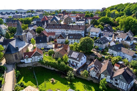 Hattingen-Blankenstein, Old Town, Blankenstein Protestant Church North Rhine-Westphalia, Germany,