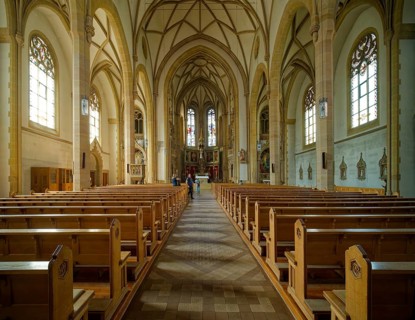 St Joseph's Catholic Church, interior view, Speyer, Rhineland-Palatinate, Germany, Europe