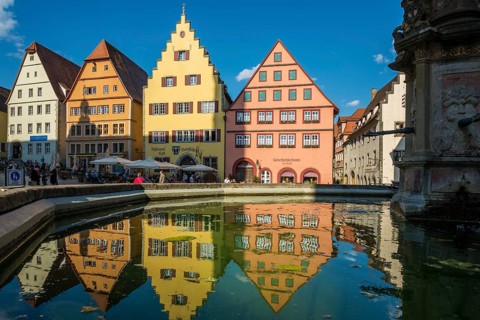 Medieval town, Rothenburg ob der Tauber, Romantic Road, Franconia, Bavaria, Germany, Europe