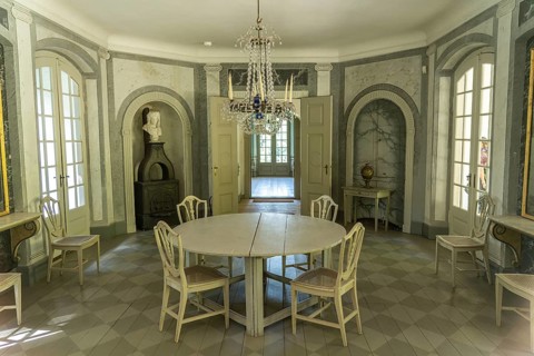 Interior of Liselund Castle Country House, Mön Island, Denmark, Europe