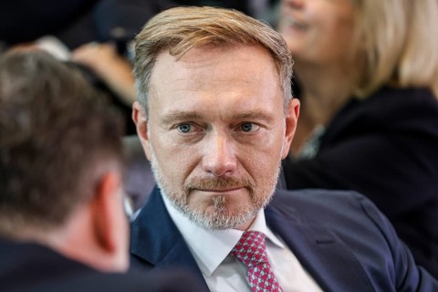 Federal Minister of Economics Christian Lindner at the start of the cabinet meeting in the