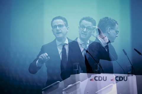 Carsten Linnemann, Deputy Chairman of the CDU, recorded at the CDU Germany 2024 party conference in