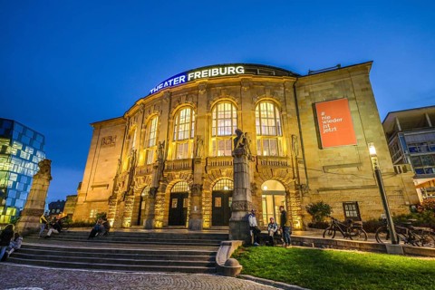 Theatre, Bertoldstraße, Freiburg im Breisgau, Baden-Württemberg, Germany, Europe