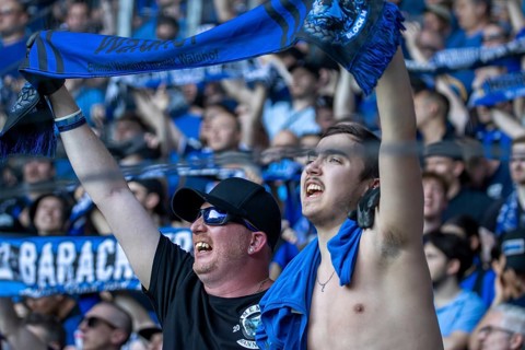 11.05.2024, Football 3rd division, Season 2023/24, Matchday 37: Waldhof Mannheim vs SV Sandhausen