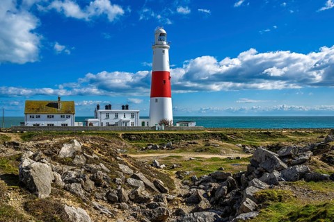 Portland Bill Lighthouse, Portland Bill, Isle of Portland, Dorset, England, United Kingdom, Europe