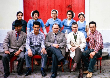 Employees of a tobacco factory, Fabrica de Tabaco Michaelense, Ponta Delgado, São Miguel Island,