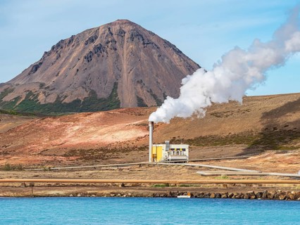 Bjarnarflag power plant, geothermal power plant, Myvatn region, Iceland, Europe