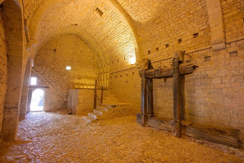 Old wine press, Romanesque Cistercian abbey of Le Thoronet, Département Var, France, Europe
