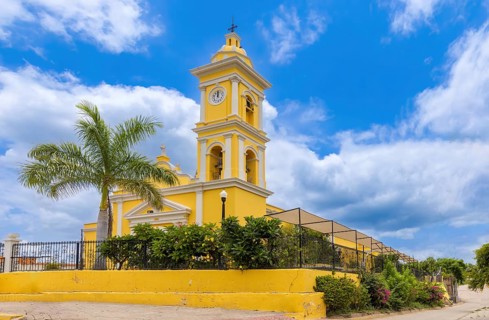 La Noria, San Antonio Church in colonial Magic Village near Mazatlan
