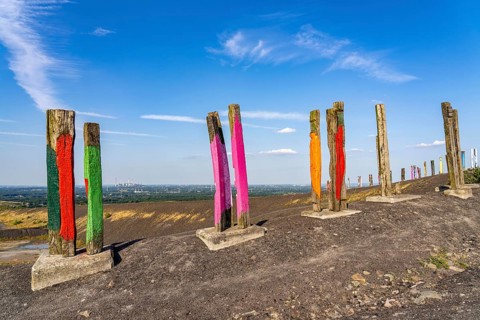 The Haniel spoil tip, 185 metre high spoil tip at the Prosper Haniel mine, which was closed in