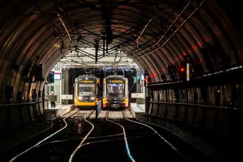 Trams and light rail operate the rail-based public transport network in Karlsruhe. They are
