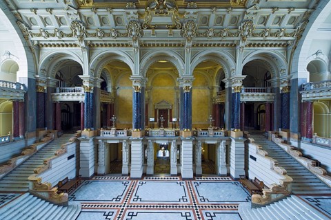 Ethnographic Museum Inside Budapest Hungary