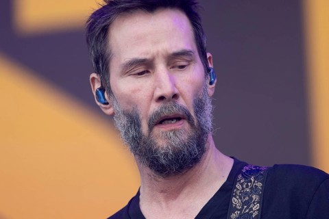 Adenau, Germany, 8.6.2024: Dogstar (bass, Keanu Reeves) play at Rock am Ring. The festival takes