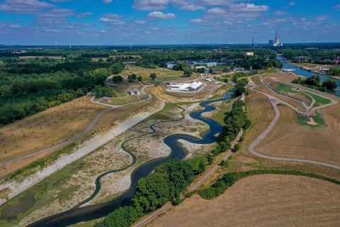 Recklinghausen, Castrop-Rauxel, North Rhine-Westphalia, Germany, EMSCHERLAND construction project,
