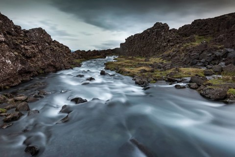 Öxará River, Þingvellir or Thingvellir or Pingvellir, Rift Valley, National Park, Iceland, Europe