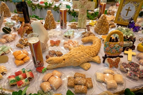 Gretna, Louisiana - The St. Joseph Day altar at St. Joseph Catholic Church. Catholics in the New