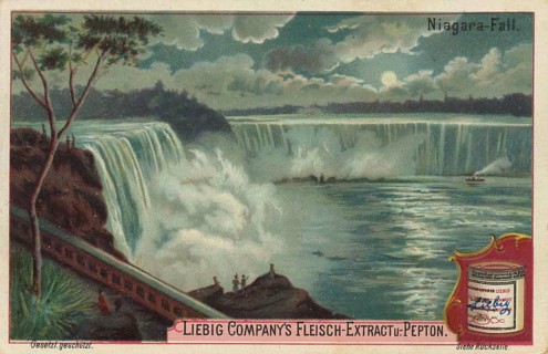 Picture series Waterfalls of the World, The Niagara Falls, Canada, America, Liebig picture,