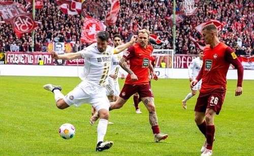 20.04.2024, Football 2nd Bundesliga, Season 2023/24, Matchday 30: 1 FC Kaiserslautern vs SV Wehen
