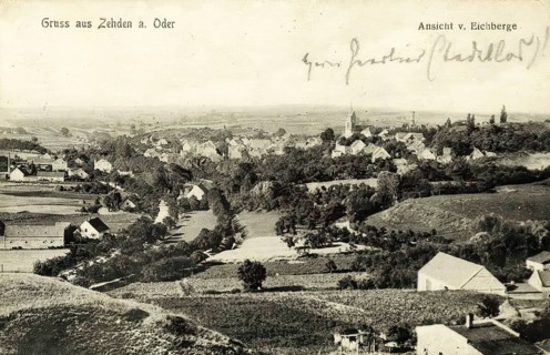 Historical postcard, picture postcard, Zehden an der Oder, West Pomerania, today Cedynia in Poland,