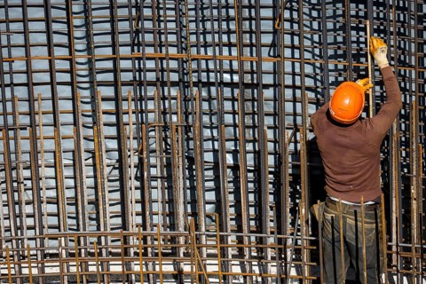 Essen, North Rhine-Westphalia, Germany, construction industry, construction workers working on a